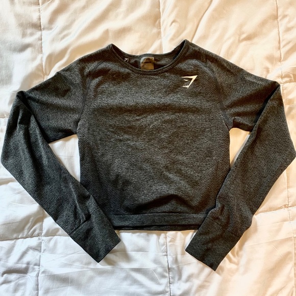 Gymshark Tops - GYMSHARK Cropped Seamless Workout Top